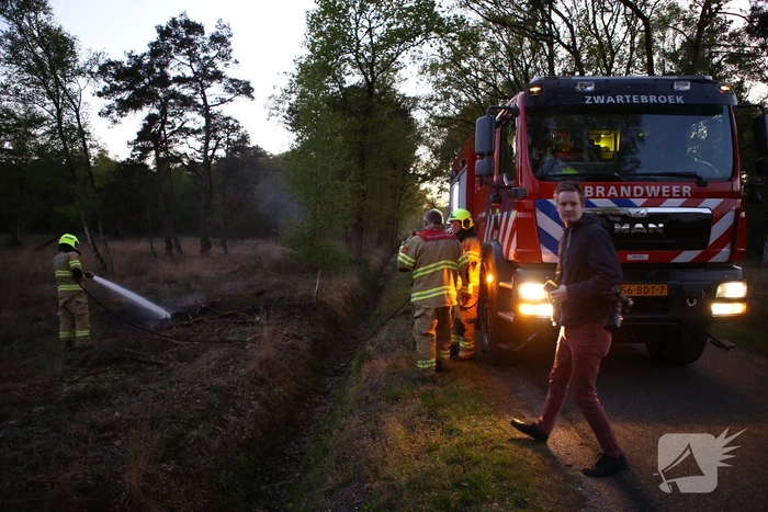 Brandweer blust buitenbrand