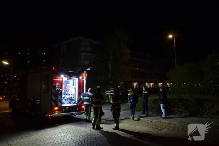 Afval naast ondergrondsecontainer in brand gevlogen