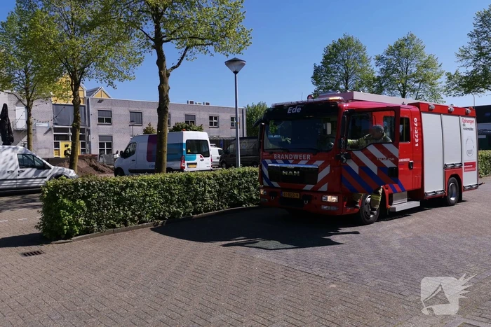 Gesprongen gasleiding na graafwerkzaamheden