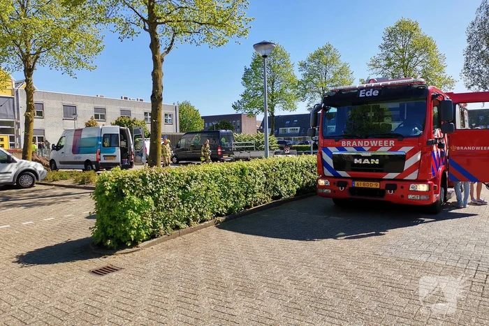 Gesprongen gasleiding na graafwerkzaamheden