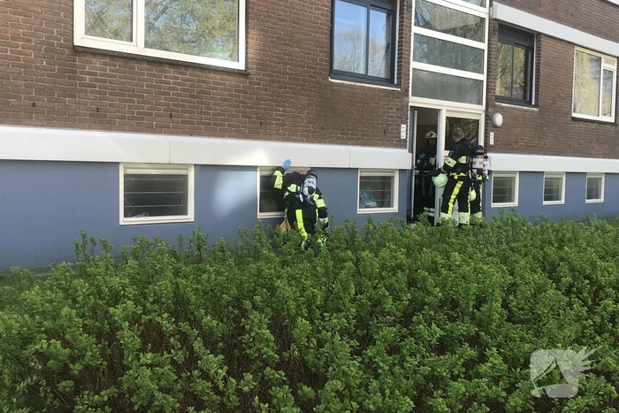 Vreemde lucht in kelderbox van flat