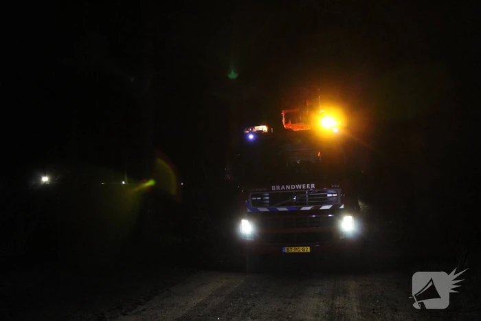 Brand in schoorsteen van woning