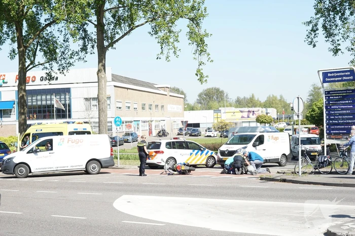 Scooterrijder gewond na ongeval