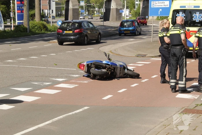 Scooterrijder gewond na ongeval