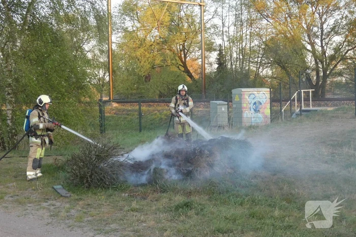 Buitenbrand langs het spoor
