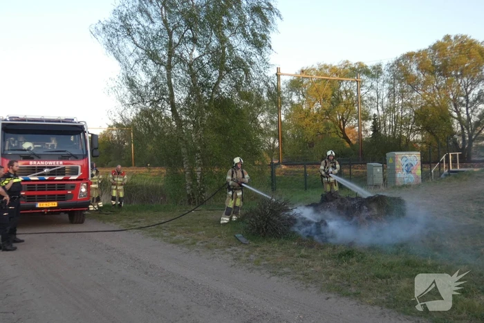 Buitenbrand langs het spoor