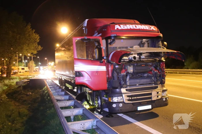 Tankstation en parkeerplaats afgesloten om lekgereden dieseltank