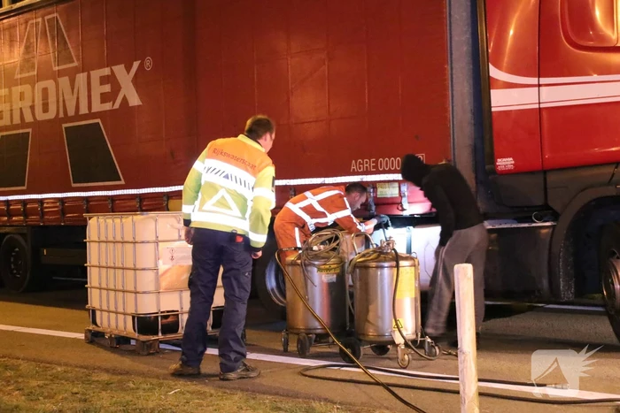 Tankstation en parkeerplaats afgesloten om lekgereden dieseltank