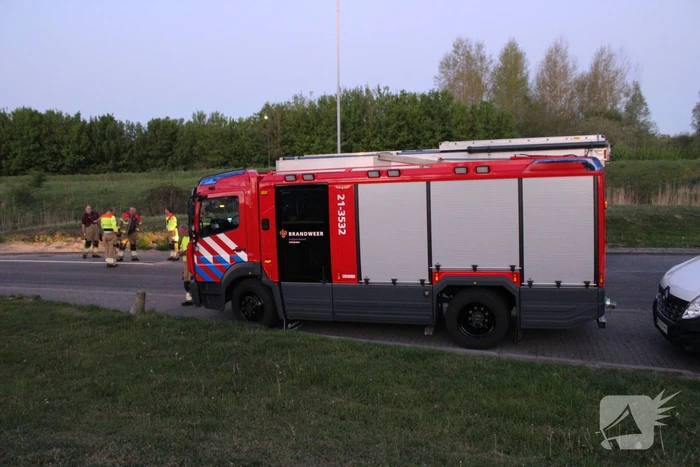 Brandweer peloton naar bosbrand Limburg