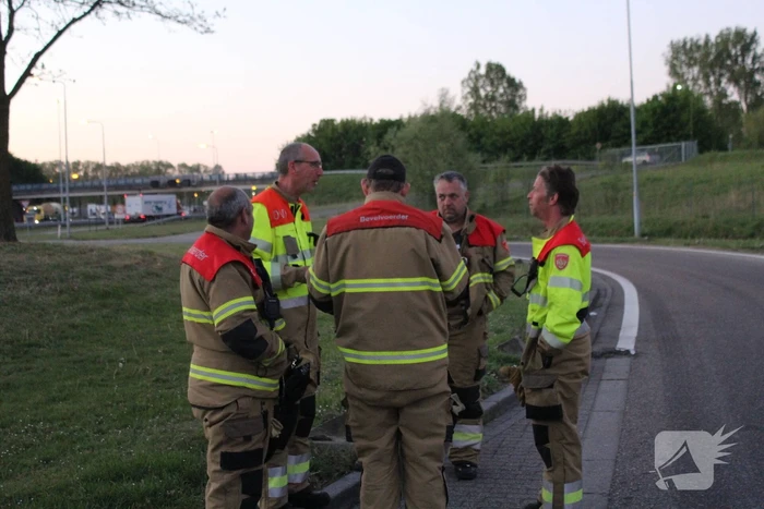 Brandweer peloton naar bosbrand Limburg