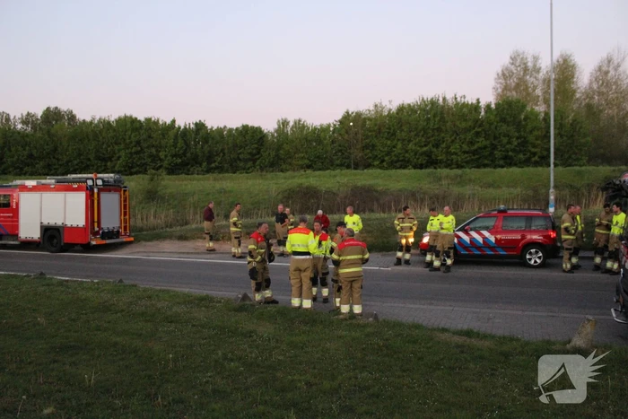 Brandweer peloton naar bosbrand Limburg