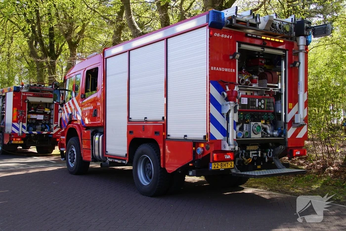 Brand in bosgebied