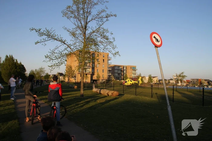 Traumahelikopter inzet trekt veel bekijks