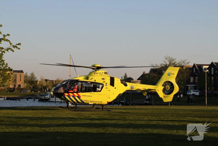 Traumahelikopter inzet trekt veel bekijks