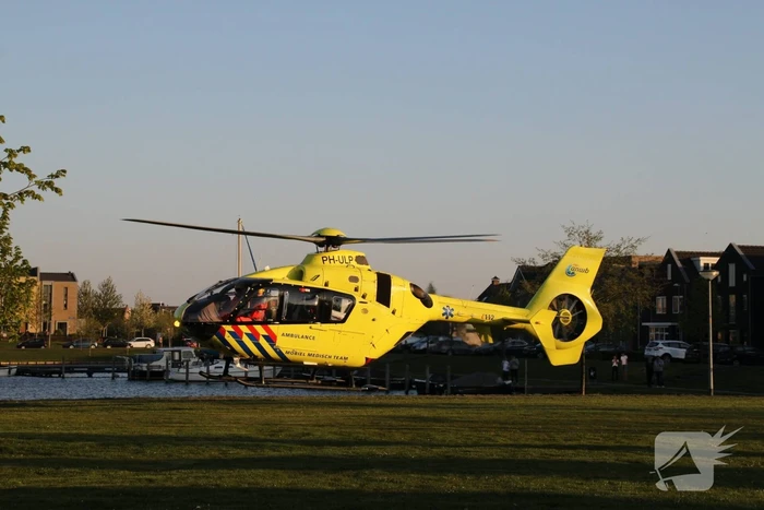 Traumahelikopter inzet trekt veel bekijks