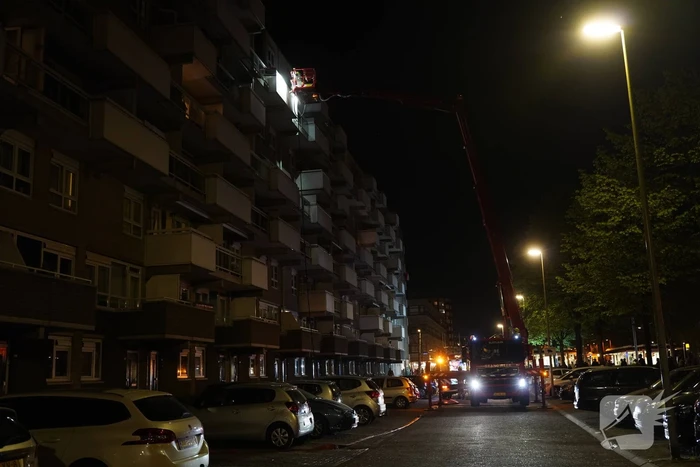 Felle uitslaande brand op balkon