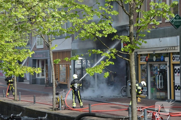 Grote brand bij Discus Muziek