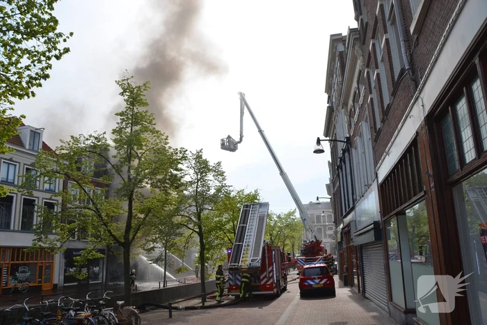 Grote brand bij Discus Muziek