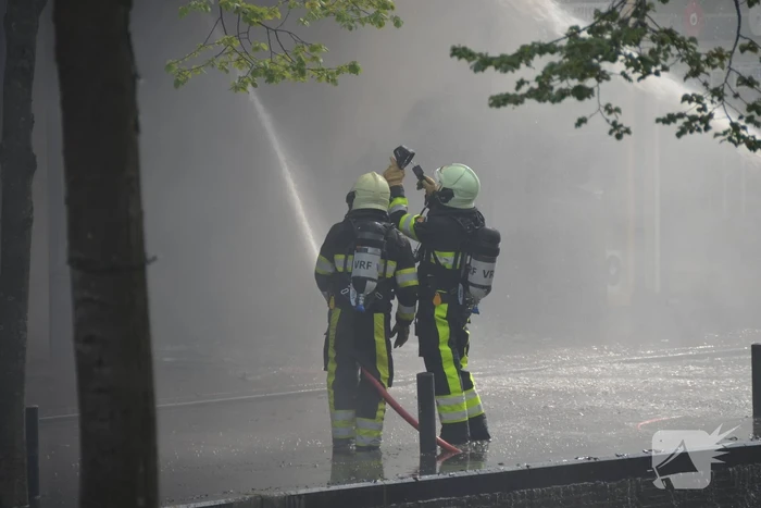 Grote brand bij Discus Muziek