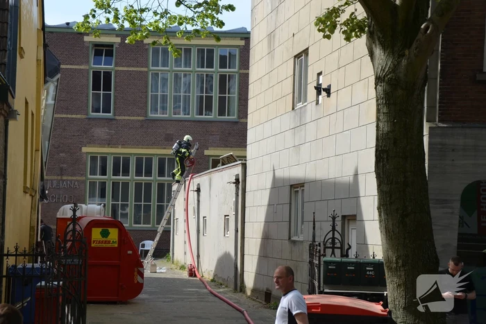 Grote brand bij Discus Muziek