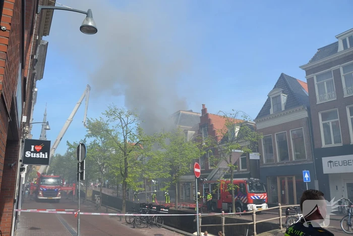 Grote brand bij Discus Muziek