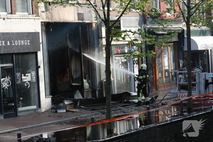 Grote brand bij Discus Muziek