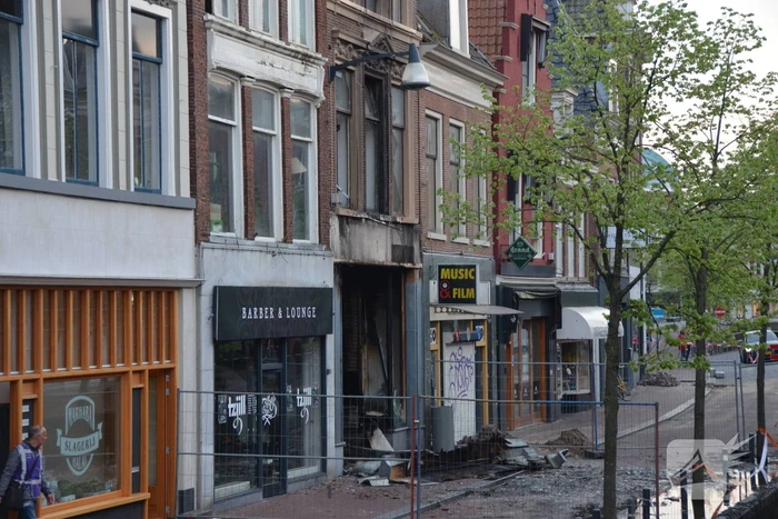 Grote brand bij Discus Muziek