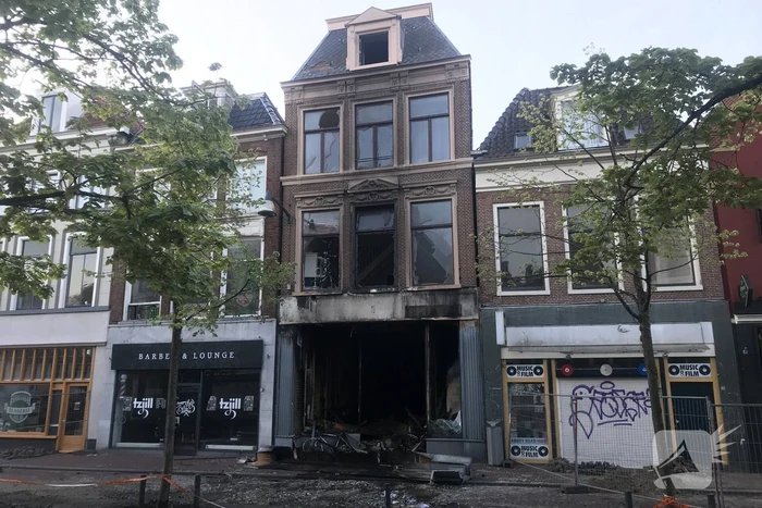 Grote brand bij Discus Muziek