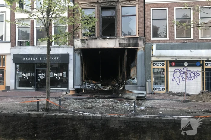 Grote brand bij Discus Muziek