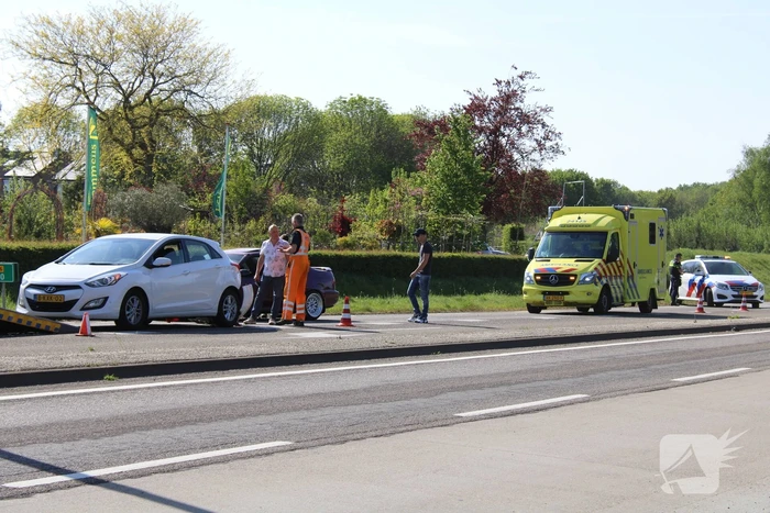Flinke schade na kop-staart aanrijding