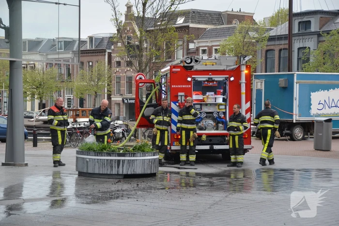 Bloembak vat vlam