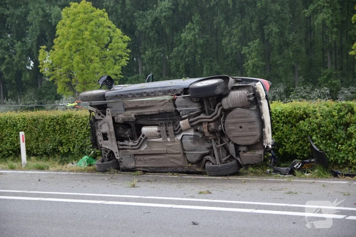 Bestuurder gewond bij eenzijdig ongeval