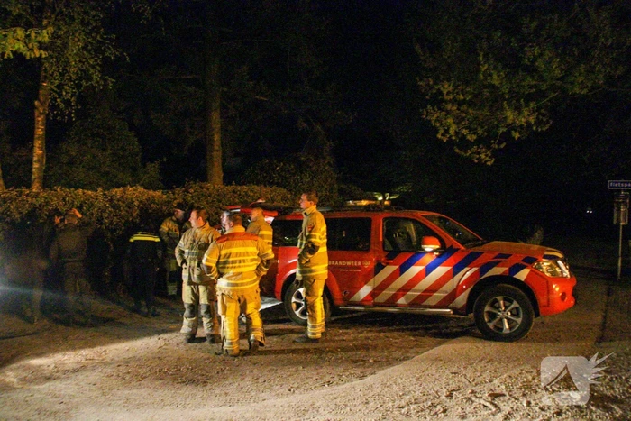 Grote brandweer inzet voor brand in bos