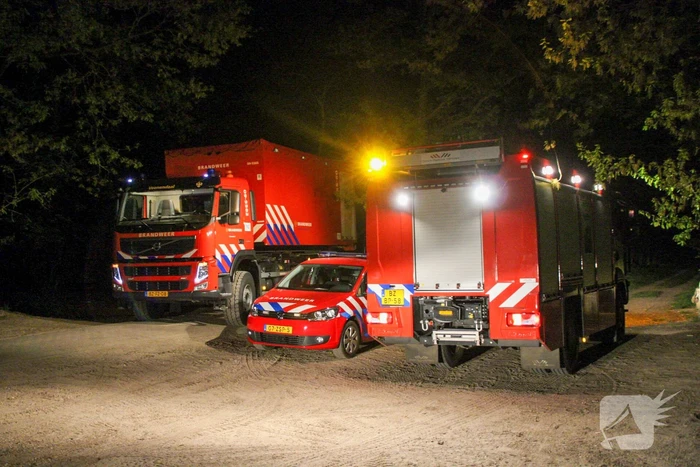 Grote brandweer inzet voor brand in bos
