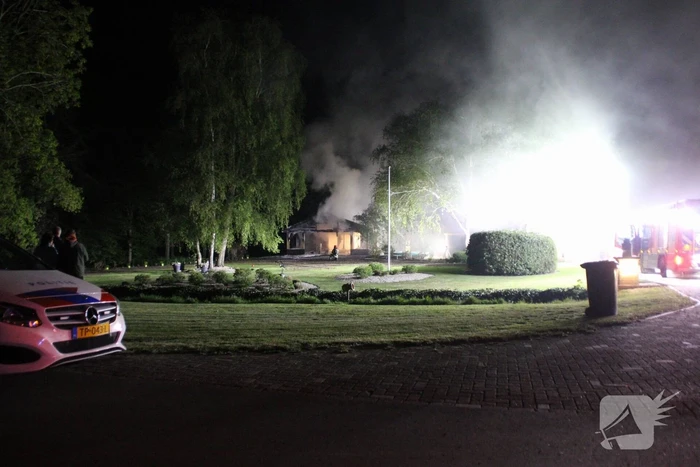 Uitslaande brand in woning