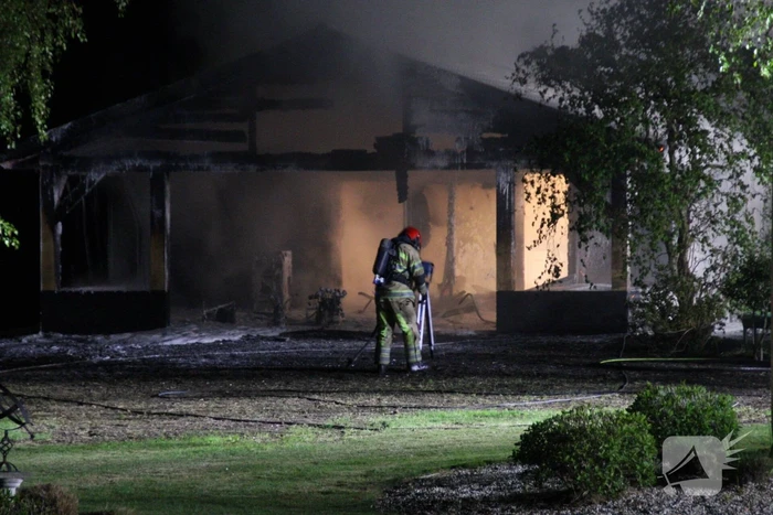 Uitslaande brand in woning