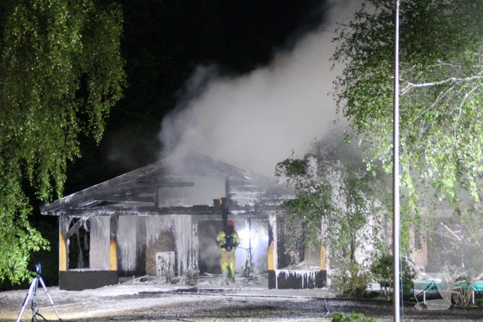 Uitslaande brand in woning