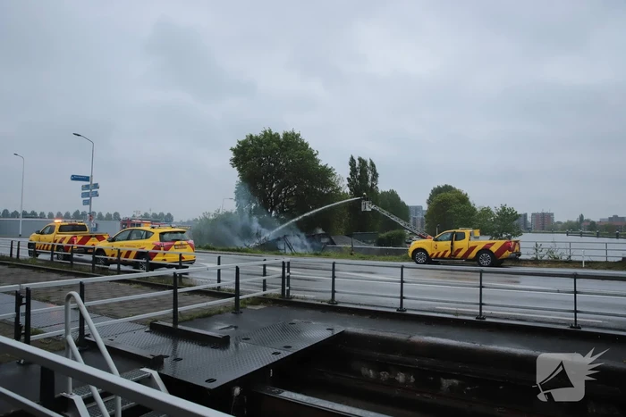 Grote uitslaande brand in industriepand