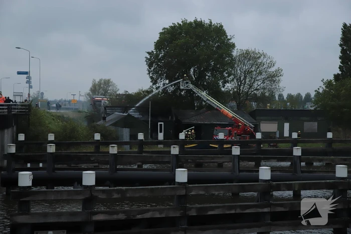 Grote uitslaande brand in industriepand