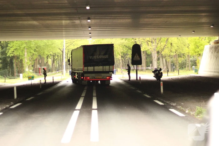 Ernstig ongeval mogelijk met vrachtwagen