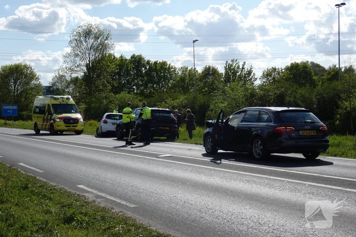 Veel schade na aanrijding