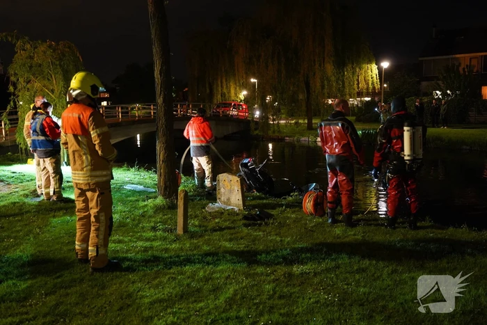 Scooter in het water aangetroffen
