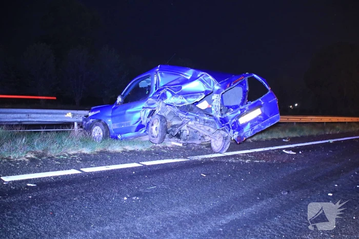 Snelweg afgesloten door zwaar ongeval