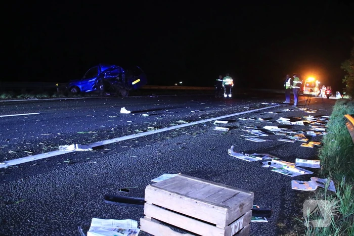 Snelweg afgesloten door zwaar ongeval