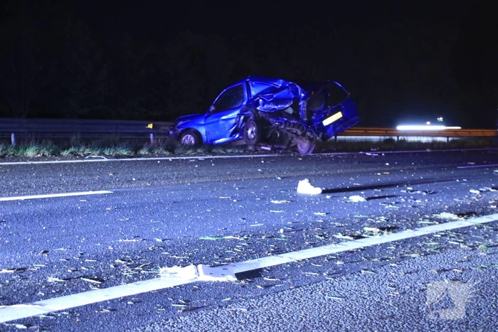 Snelweg afgesloten door zwaar ongeval