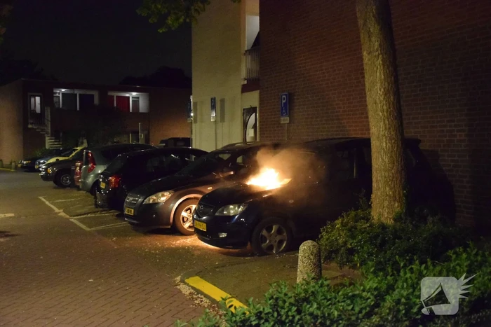 Opnieuw auto in de brand