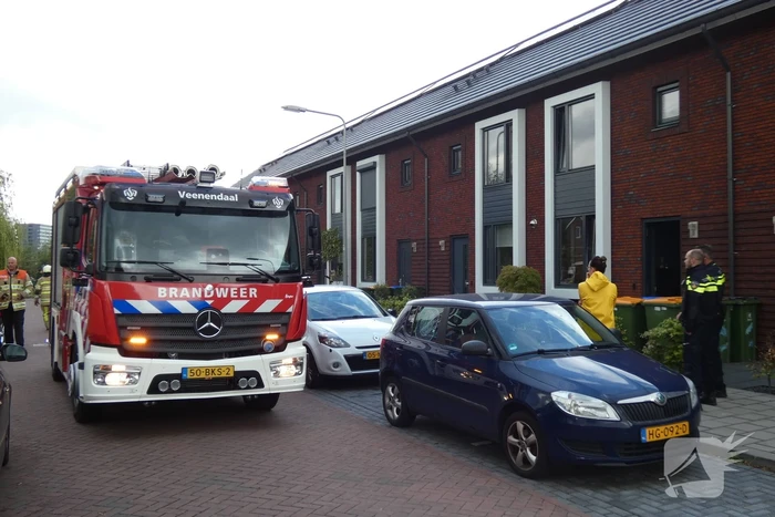 Brand in meterkast van woning