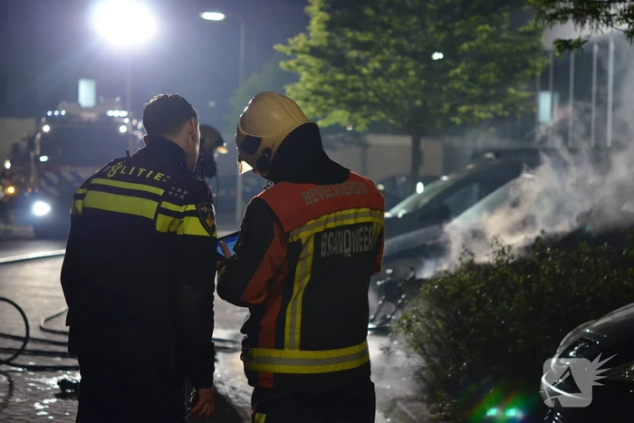 Voertuig door brand verwoest