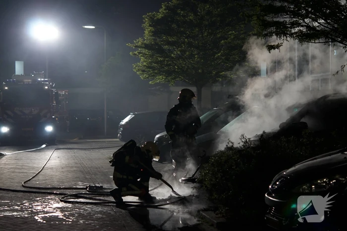 Voertuig door brand verwoest