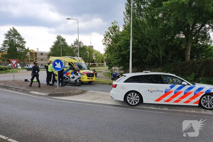 Motorrijder gewond bij glijpartij
